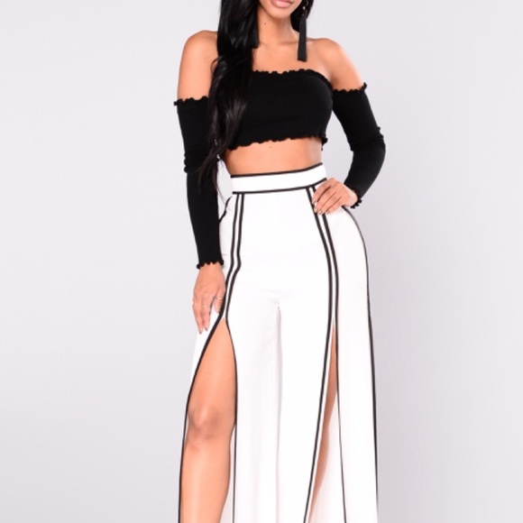 Wide slit pants - Picture 2 of 4